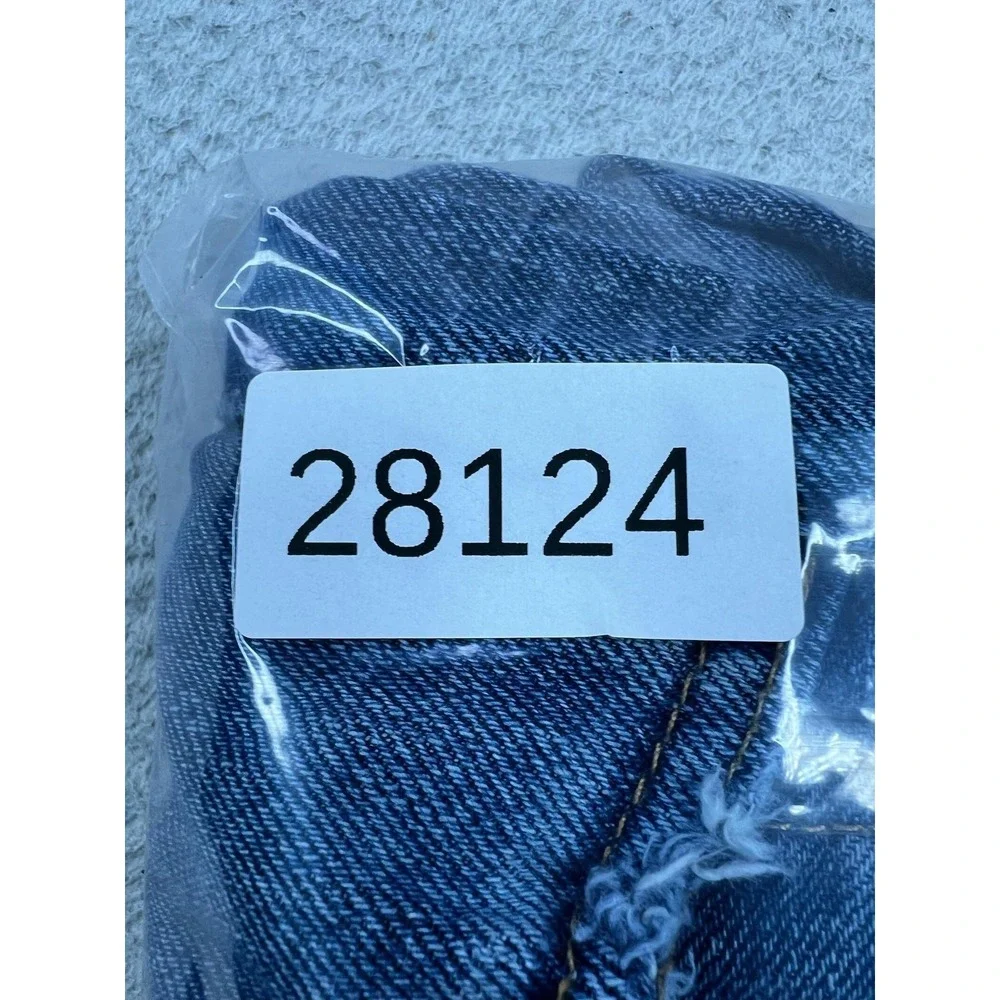 Levis 505 Mens 36x34 Blue Regular Straight 100% Cotton Denim Jeans Med Wash